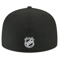NHL Black New Jersey Devils New Era Faded Lines 59FIFTY Fitted Hat