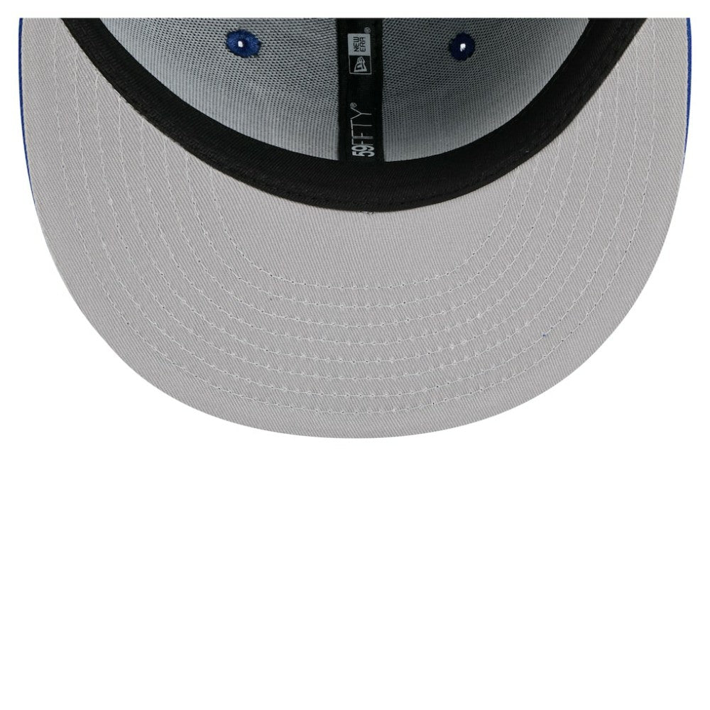 NHL Blue New York Rangers New Era Faded Lines 59FIFTY Fitted Hat
