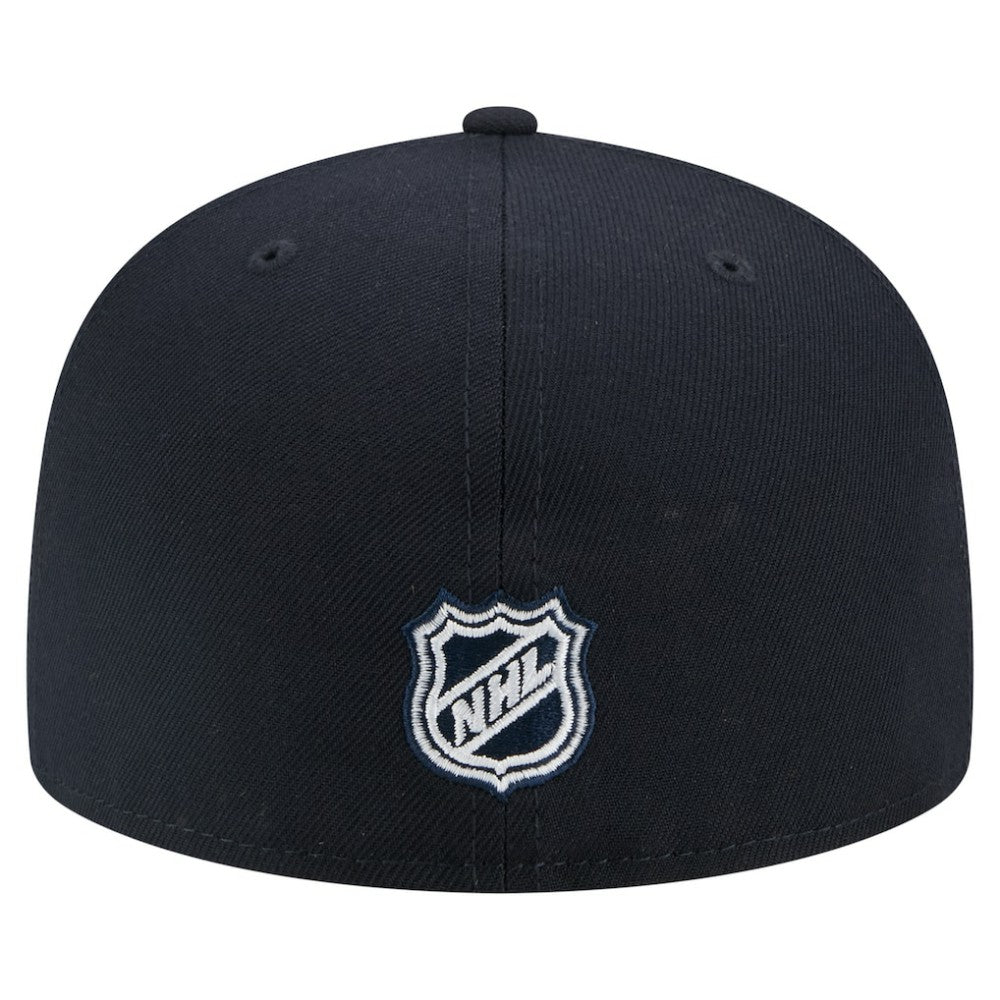 NHL Deep Sea Blue Seattle Kraken New Era Faded Lines 59FIFTY Fitted Hat
