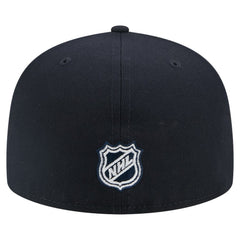 NHL Deep Sea Blue Seattle Kraken New Era Faded Lines 59FIFTY Fitted Hat