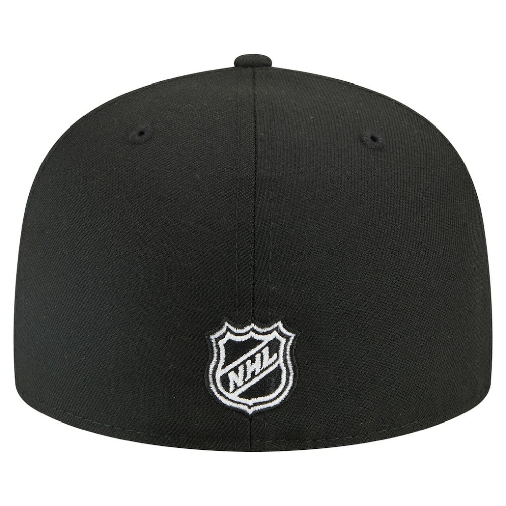 NHL Black Vegas Golden Knights New Era Faded Lines 59FIFTY Fitted Hat