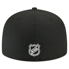 NHL Black Vegas Golden Knights New Era Faded Lines 59FIFTY Fitted Hat
