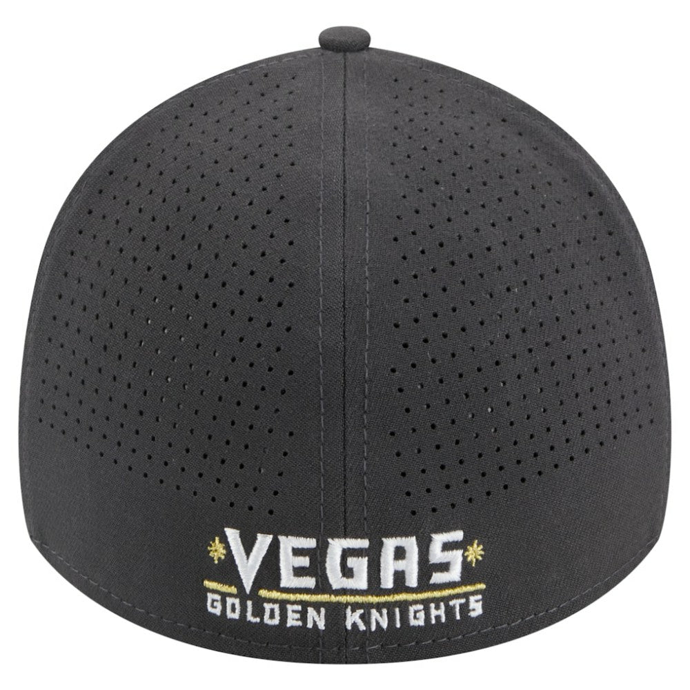 NHL Gray Vegas Golden Knights New Era Zig Zag 39THIRTY A-Frame Perforated Flex Hat