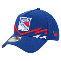 NHL Blue New York Rangers New Era 39THIRTY A-Frame Perforated Flex Hat