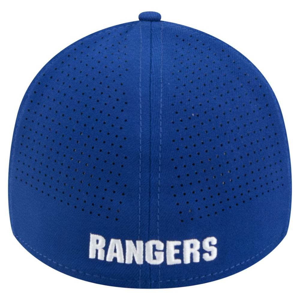 NHL Blue New York Rangers New Era 39THIRTY A-Frame Perforated Flex Hat