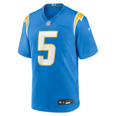 Trey Lance  Team Game Jersey - Los Angeles Chargers