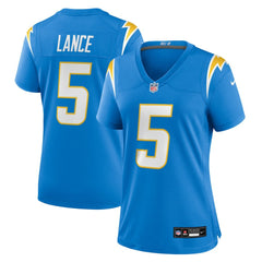 Trey Lance  Women's Team Game Jersey - Los Angeles Chargers