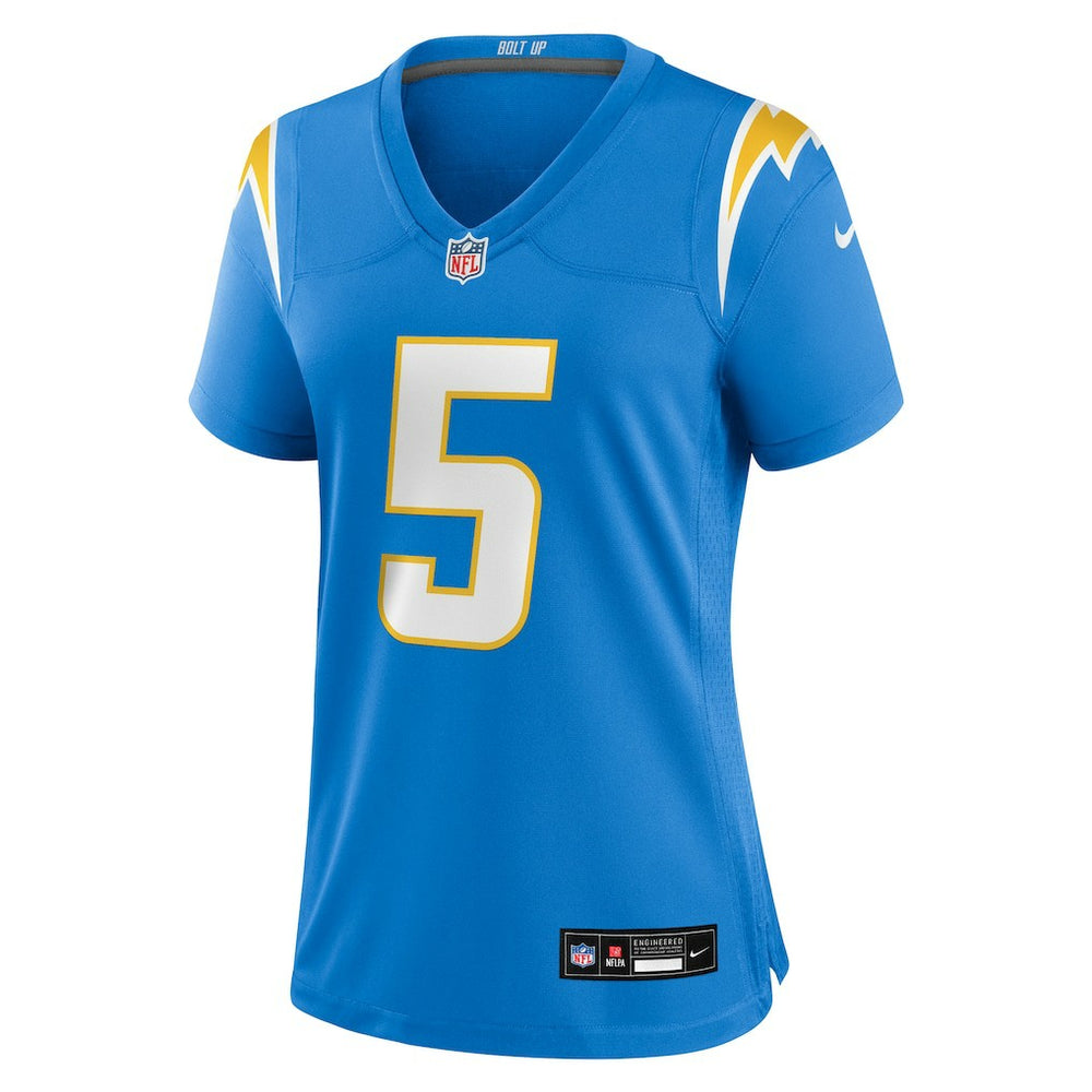 Trey Lance  Women's Team Game Jersey - Los Angeles Chargers