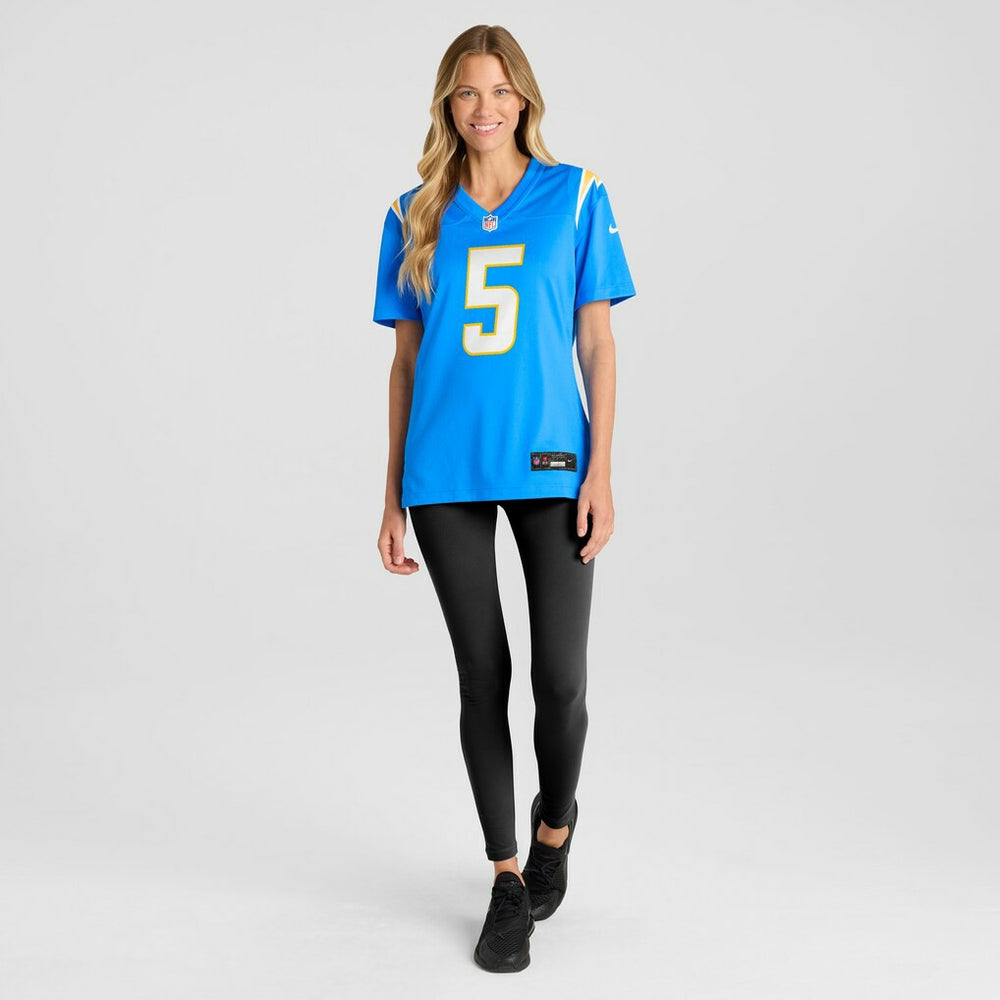 Trey Lance  Women's Team Game Jersey - Los Angeles Chargers