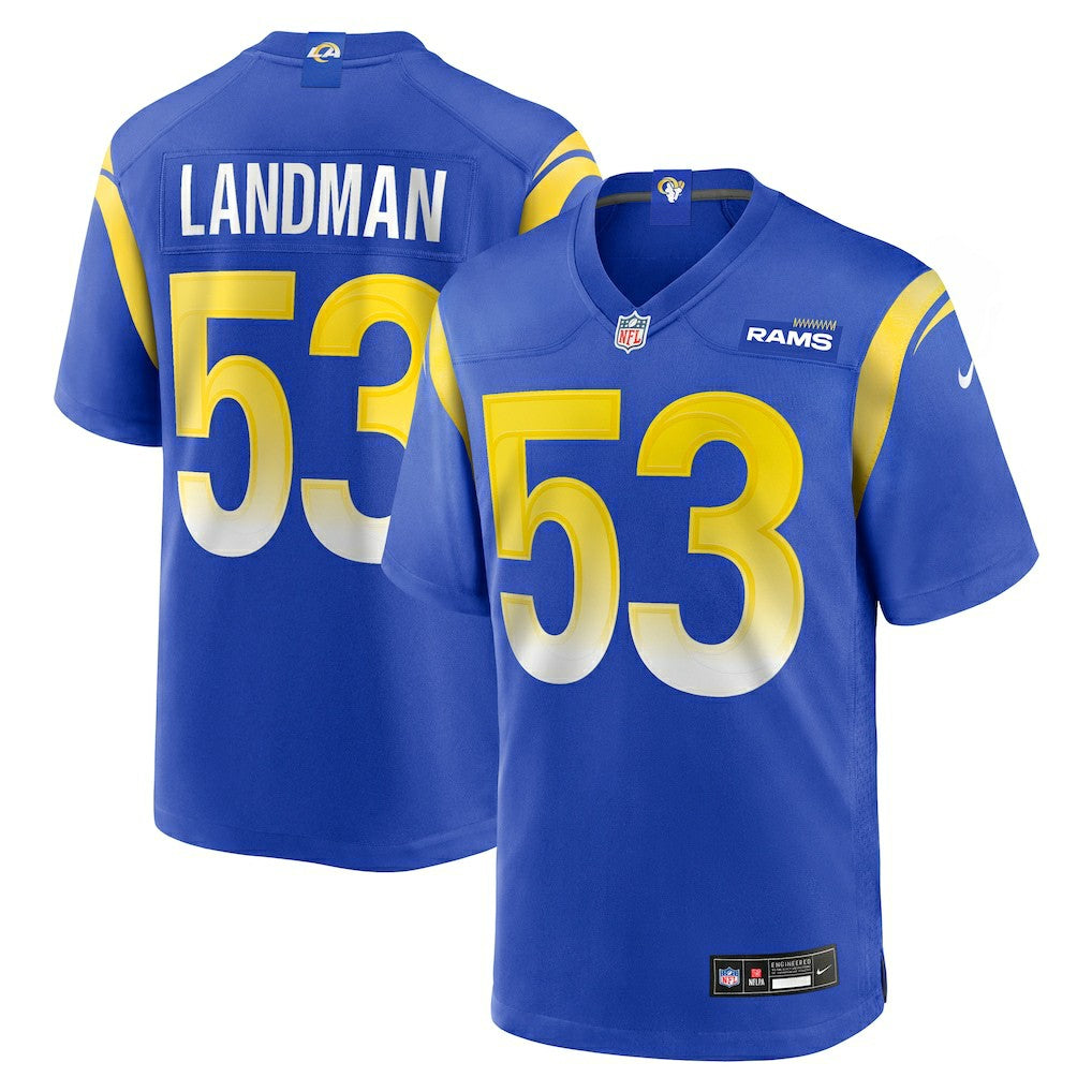 Nate Landman  Team Game Jersey - Los Angeles Rams