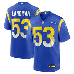 Nate Landman  Team Game Jersey - Los Angeles Rams