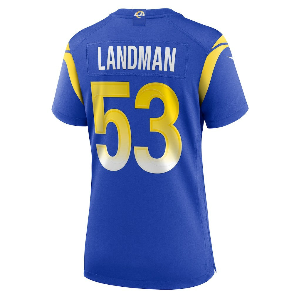 Nate Landman  Women's Team Game Jersey - Los Angeles Rams