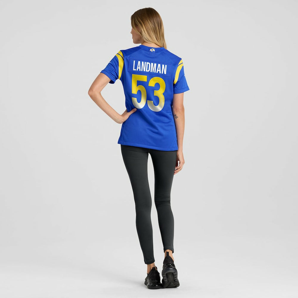 Nate Landman  Women's Team Game Jersey - Los Angeles Rams