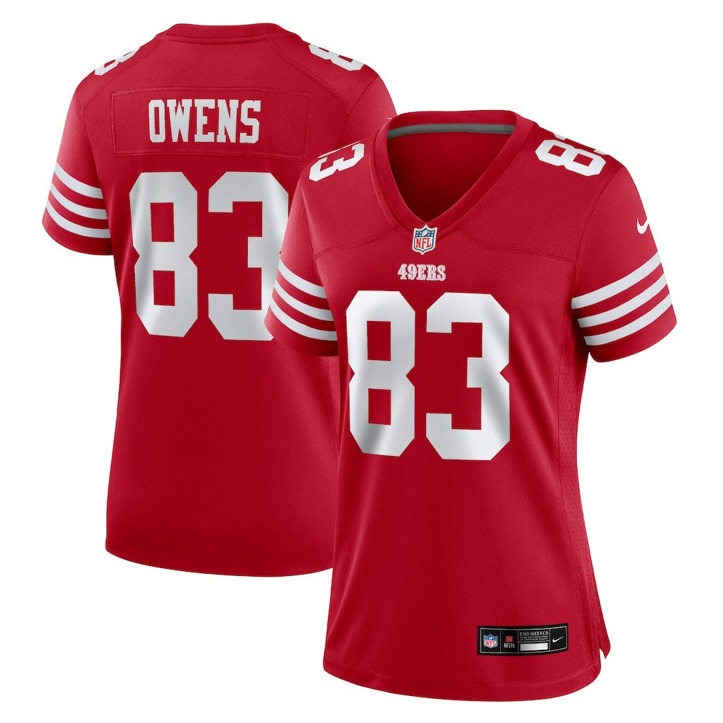 Terique Owens  Women's Team Game Jersey - San Francisco 49ers