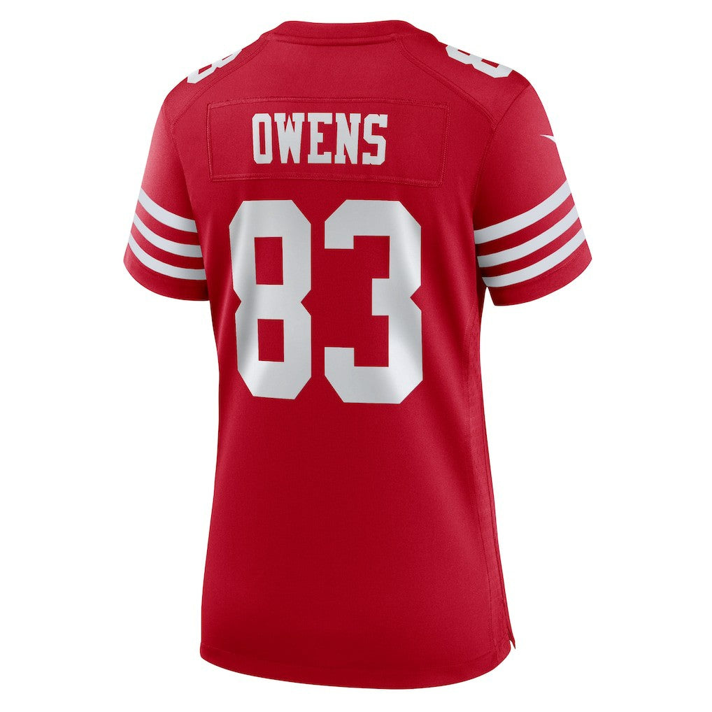 Terique Owens  Women's Team Game Jersey - San Francisco 49ers
