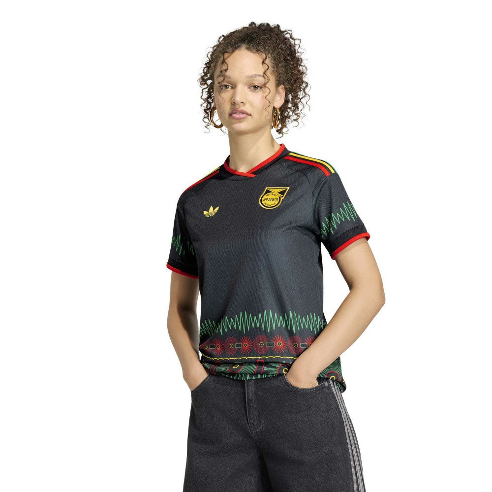 Jamaica National Team Women's 2026 Away Replica Jersey - Adidas Black
