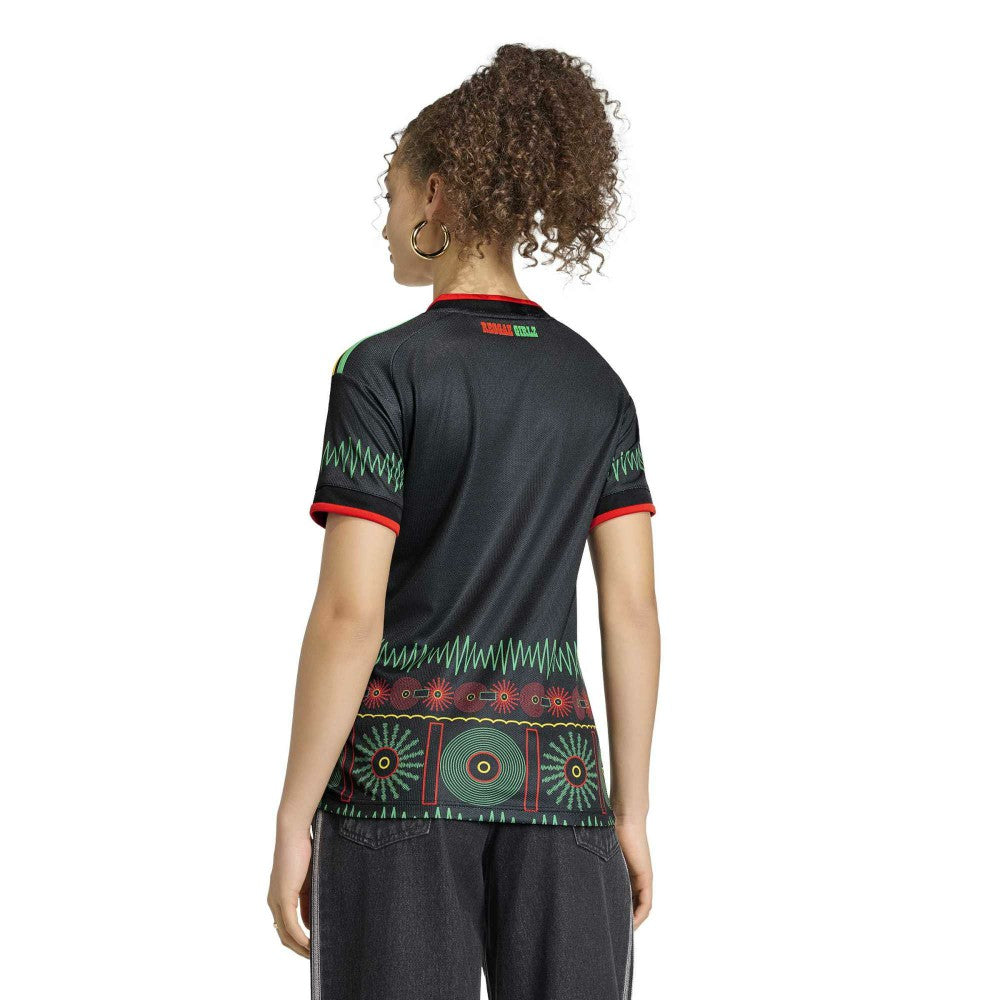 Jamaica National Team Women's 2026 Away Replica Jersey - Adidas Black