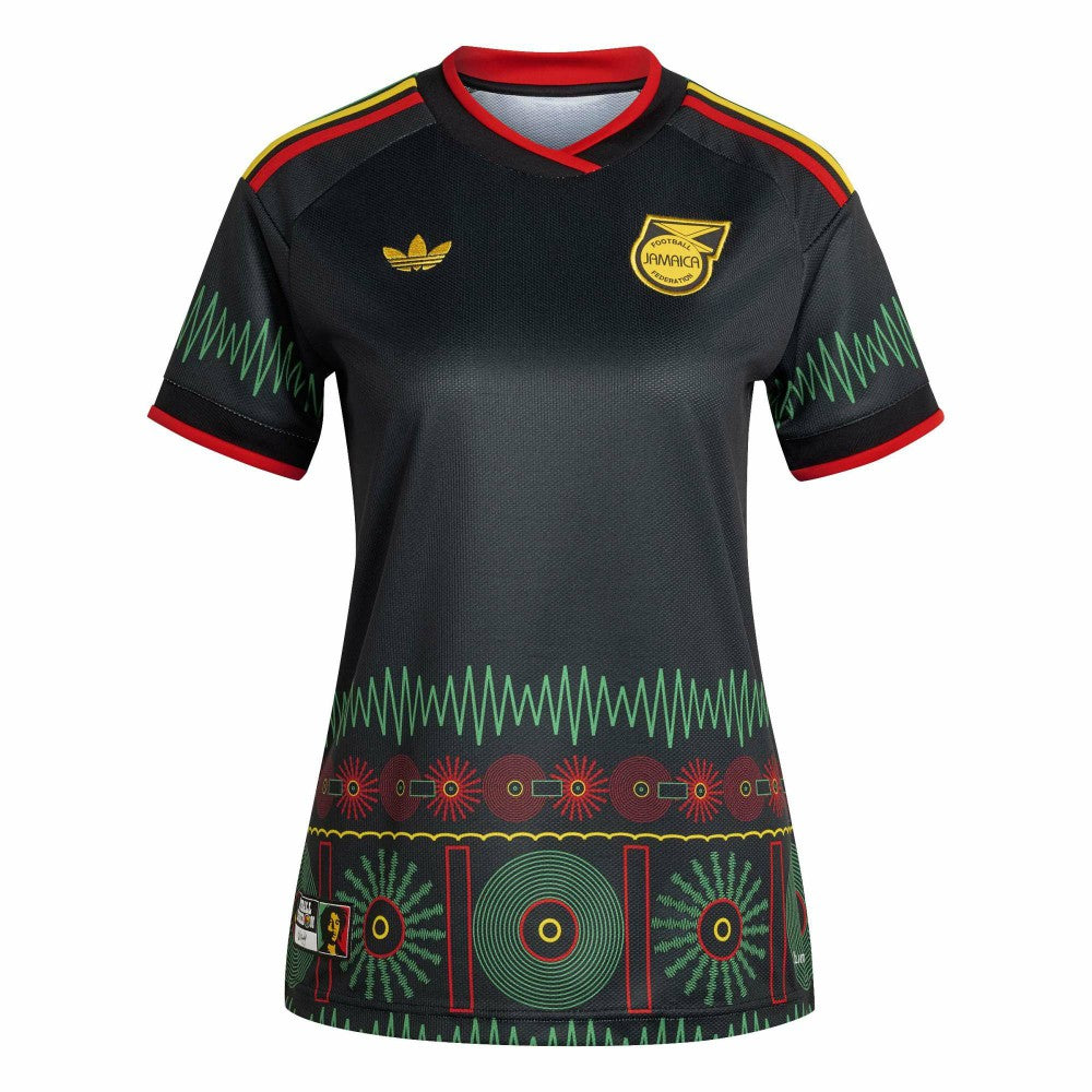 Jamaica National Team Women's 2026 Away Replica Jersey - Adidas Black