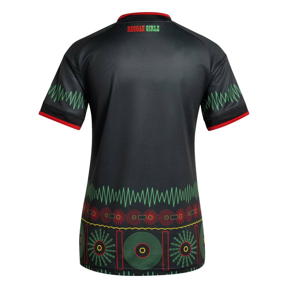 Jamaica National Team Women's 2026 Away Replica Jersey - Adidas Black