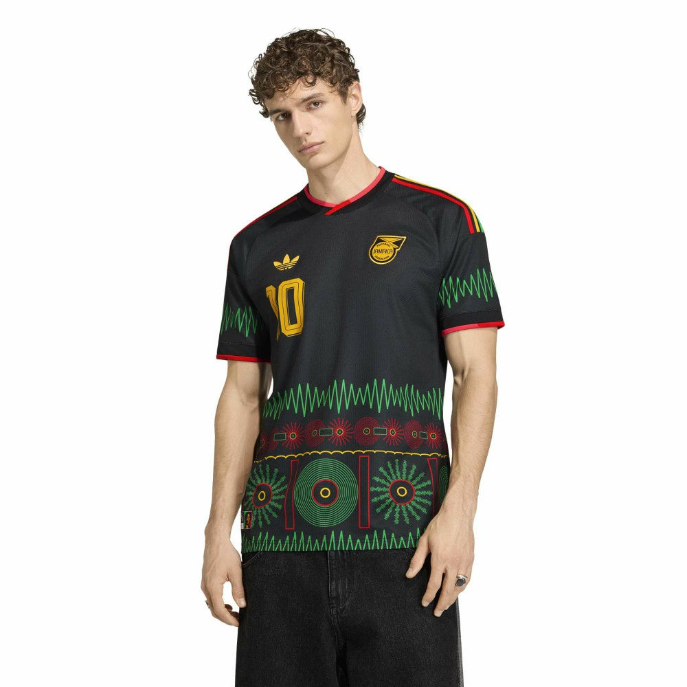 Bob Marley Jamaica National Team 2026 Away Replica Jersey - Adidas Black