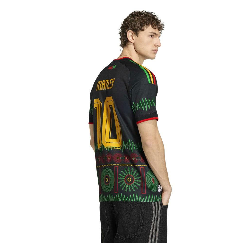 Bob Marley Jamaica National Team 2026 Away Replica Jersey - Adidas Black