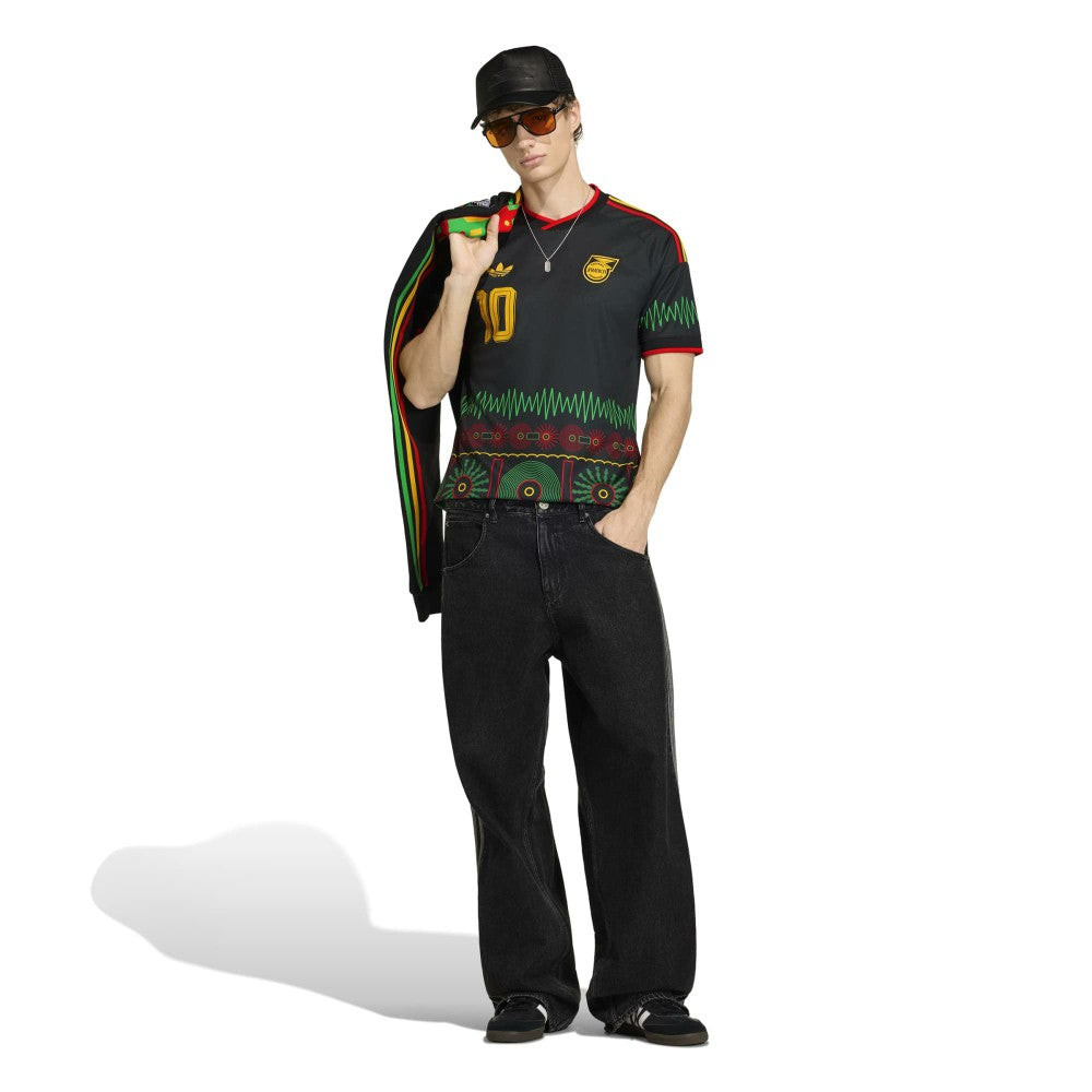 Bob Marley Jamaica National Team 2026 Away Replica Jersey - Adidas Black