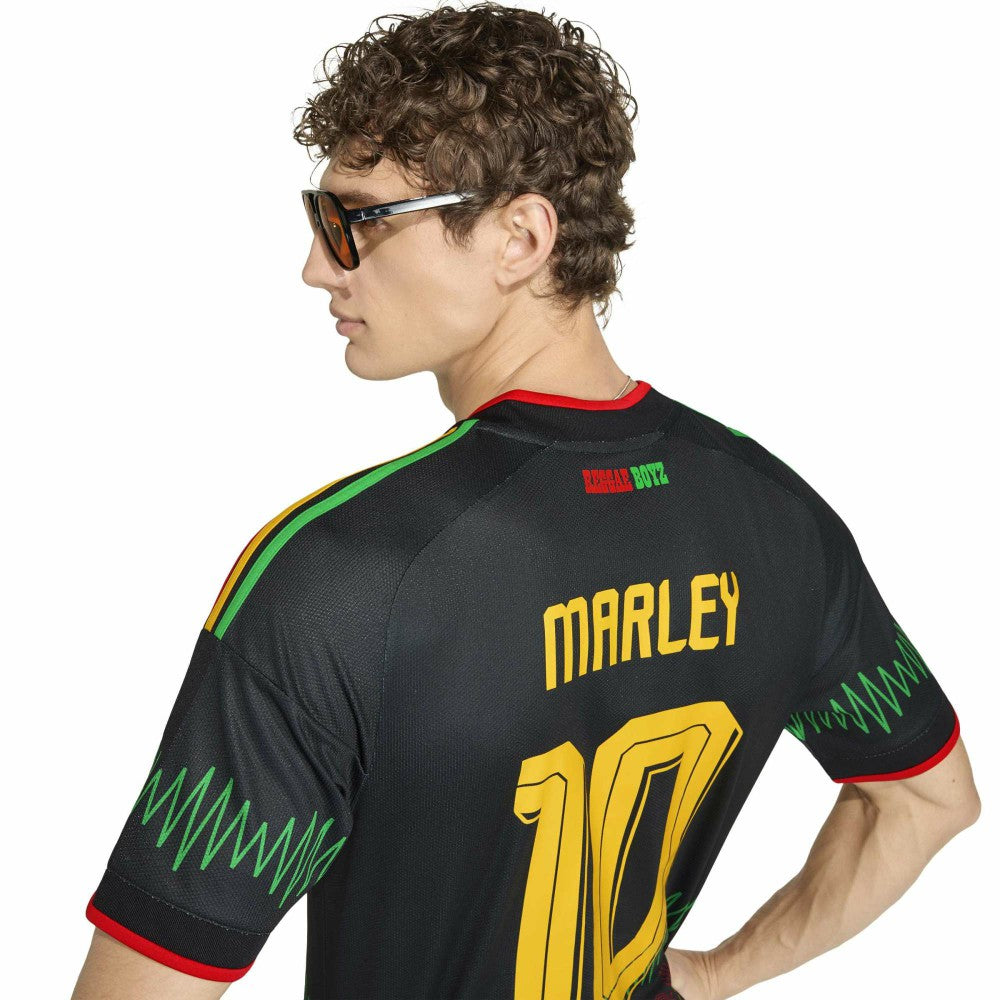 Bob Marley Jamaica National Team 2026 Away Replica Jersey - Adidas Black