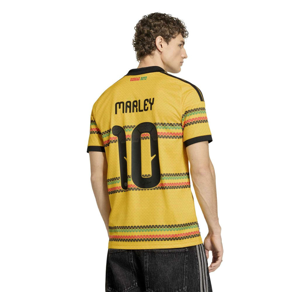 Bob Marley Jamaica National Team 2026 Home Replica Jersey - Adidas Yellow