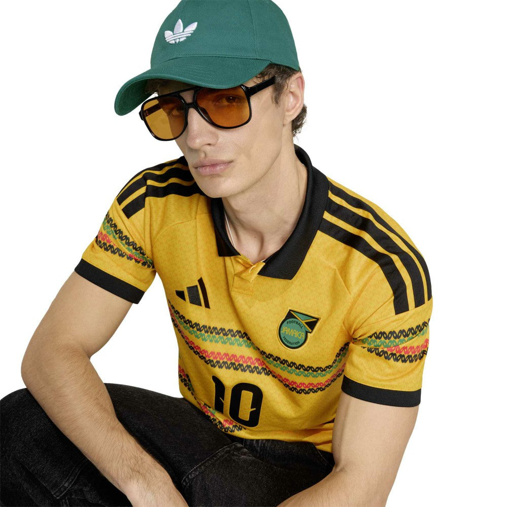 Bob Marley Jamaica National Team 2026 Home Replica Jersey - Adidas Yellow