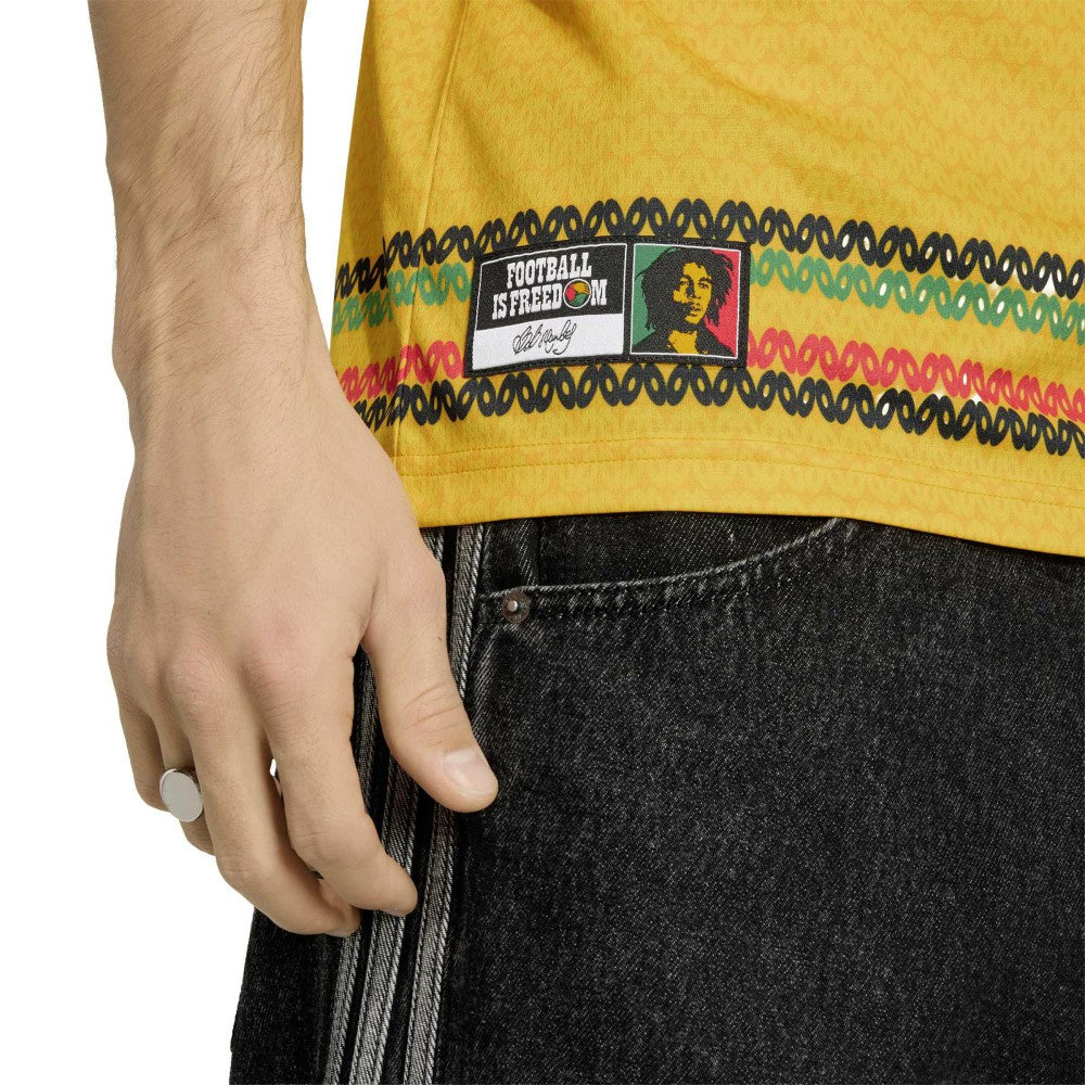 Bob Marley Jamaica National Team 2026 Home Replica Jersey - Adidas Yellow