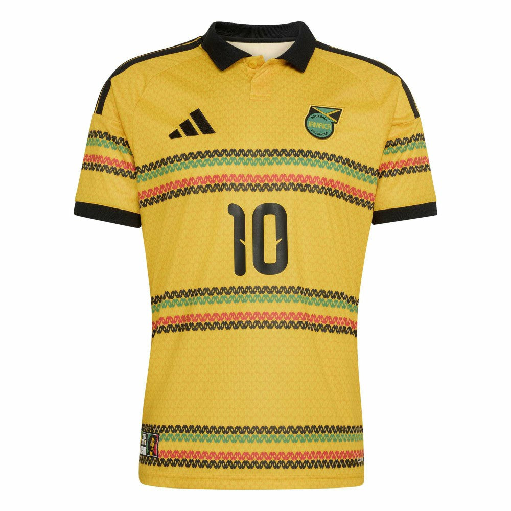 Bob Marley Jamaica National Team 2026 Home Replica Jersey - Adidas Yellow