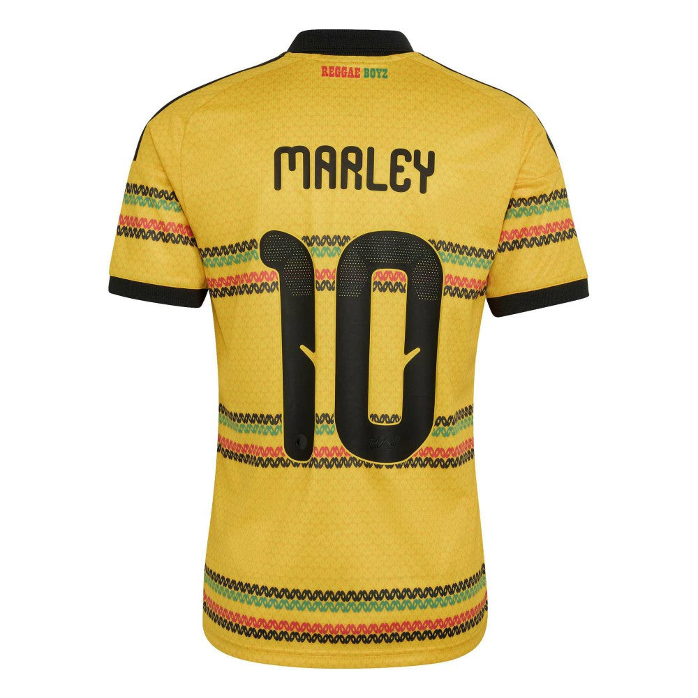 Bob Marley Jamaica National Team 2026 Home Replica Jersey - Adidas Yellow