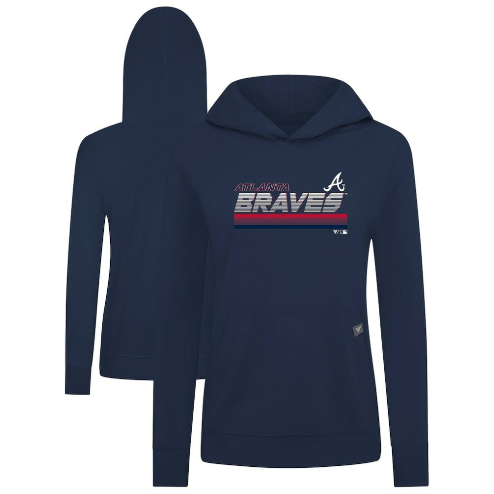 MLB Atlanta Braves Levelwear Women's Relay Breaker Pullover Hoodie