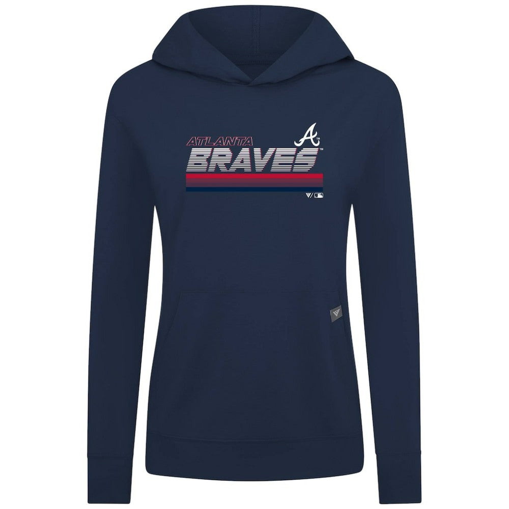 MLB Atlanta Braves Levelwear Women's Relay Breaker Pullover Hoodie