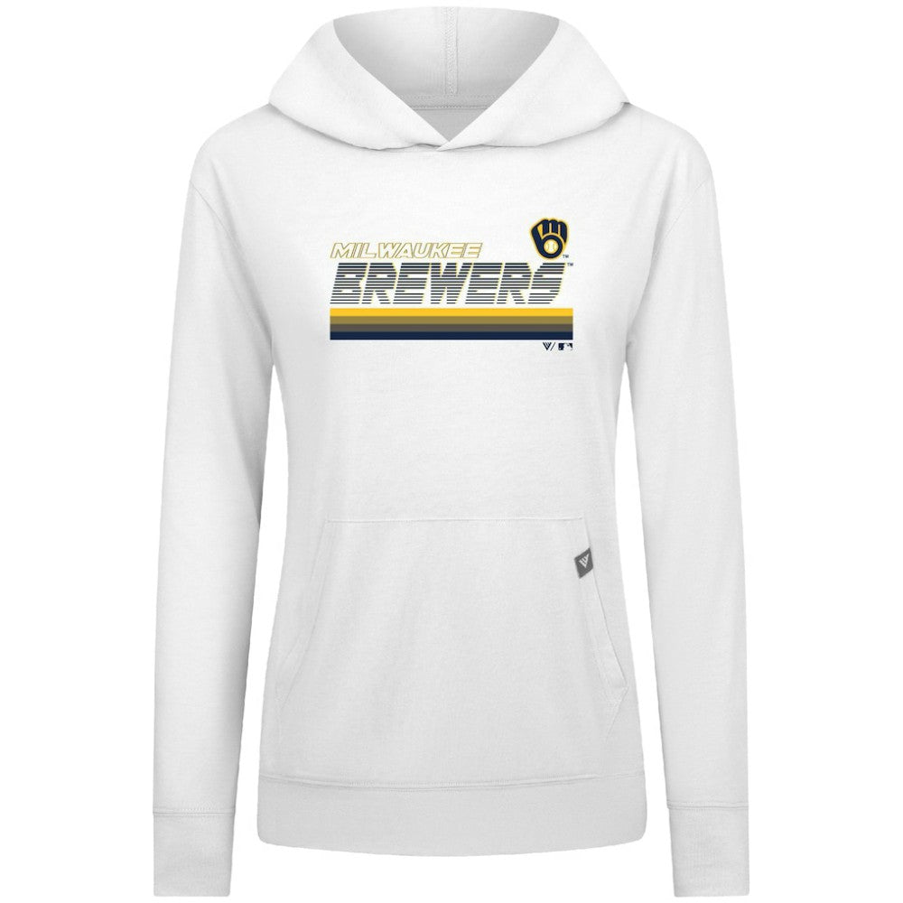 MLB Milwaukee Brewers Levelwear Women's Relay Breaker Pullover Hoodie