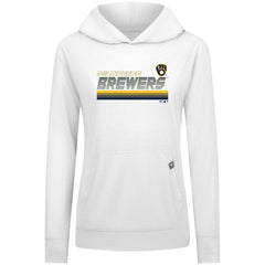 MLB Milwaukee Brewers Levelwear Women's Relay Breaker Pullover Hoodie