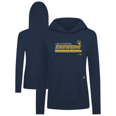 MLB Milwaukee Brewers Levelwear Women's Relay Breaker Pullover Hoodie