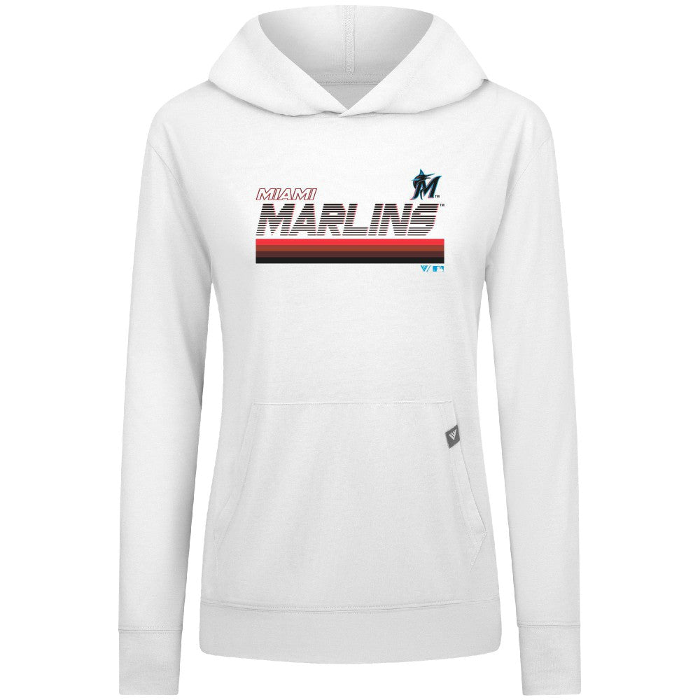 MLB Miami Marlins Levelwear Women's Relay Breaker Pullover Hoodie