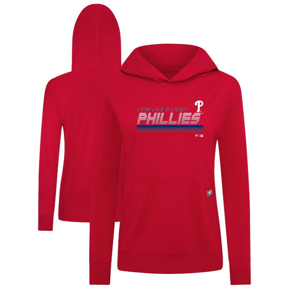 MLB Philadelphia Phillies Levelwear Women's Relay Breaker Pullover Hoodie