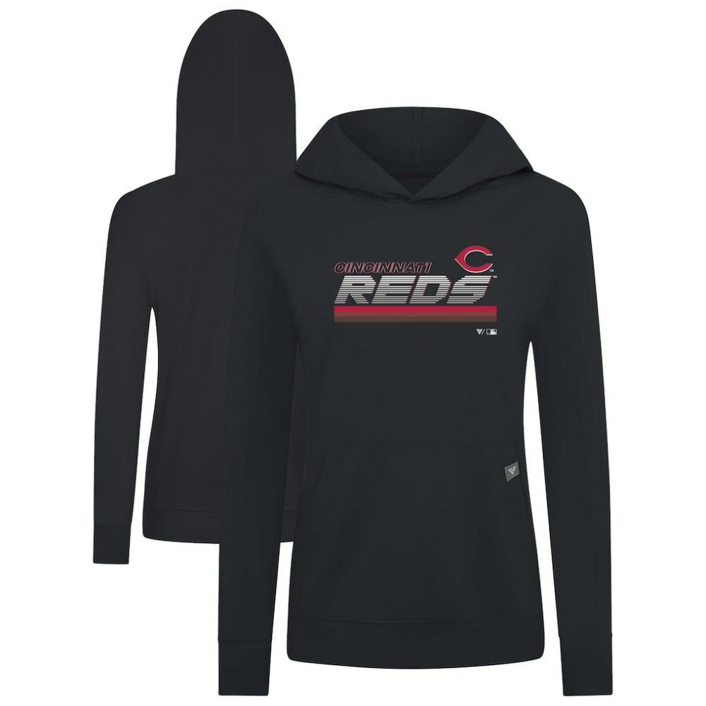 MLB Cincinnati Reds Levelwear Women's Relay Breaker Pullover Hoodie