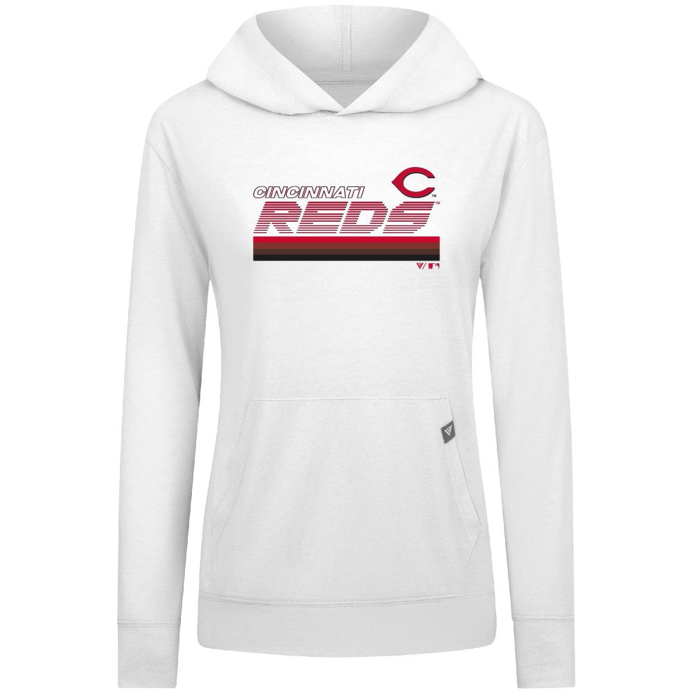 MLB Cincinnati Reds Levelwear Women's Relay Breaker Pullover Hoodie