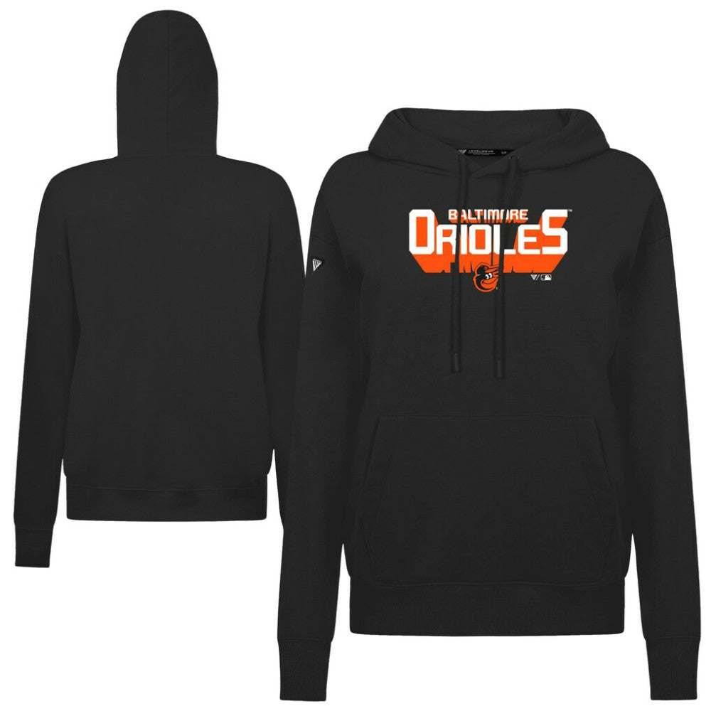 MLB Baltimore Orioles Levelwear Women's Adorn Retro 3D Pullover Hoodie