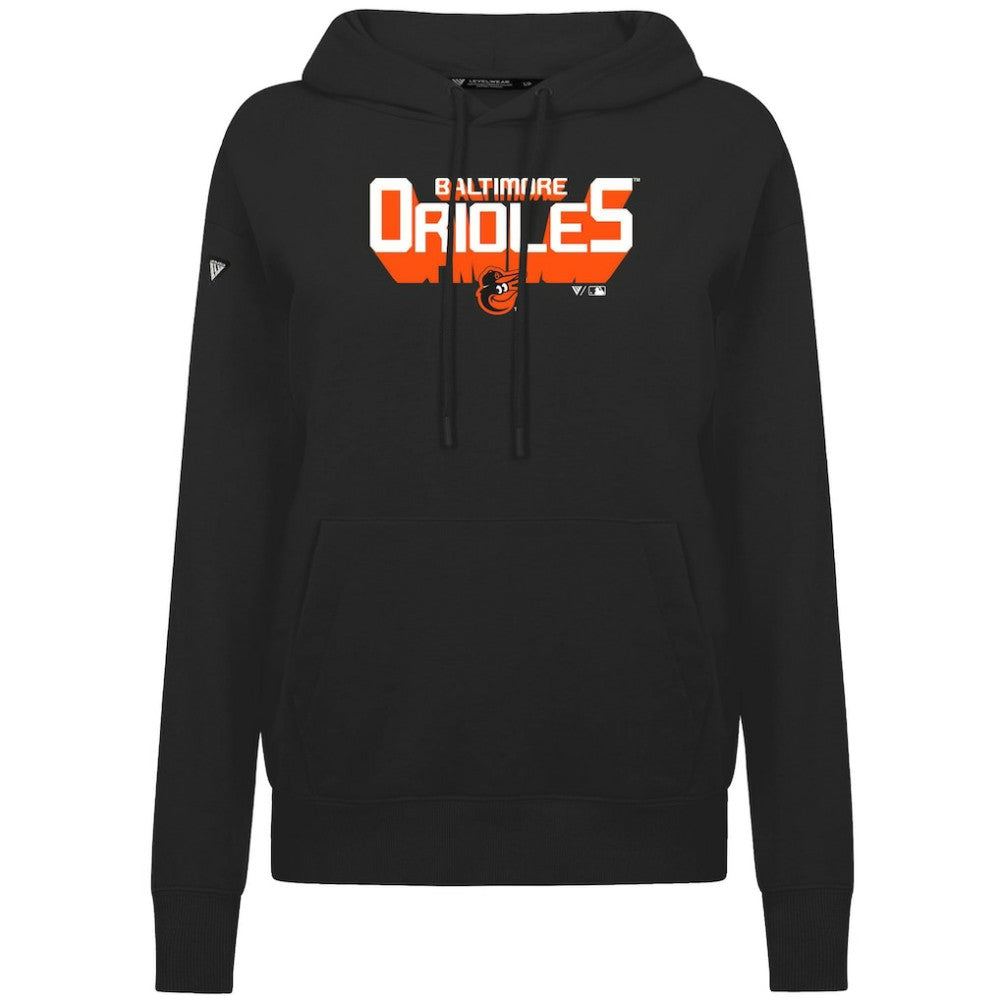 MLB Baltimore Orioles Levelwear Women's Adorn Retro 3D Pullover Hoodie