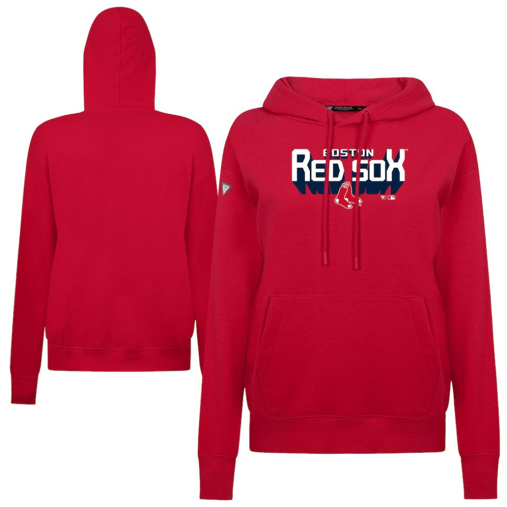 MLB Boston Red Sox Levelwear Women's Adorn Retro 3D Pullover Hoodie