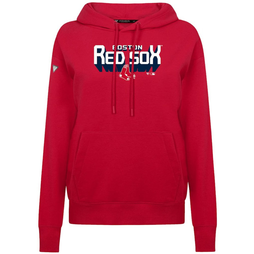 MLB Boston Red Sox Levelwear Women's Adorn Retro 3D Pullover Hoodie