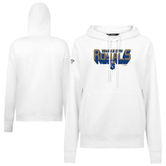 MLB Kansas City Royals Levelwear Women's Adorn Retro 3D Pullover Hoodie