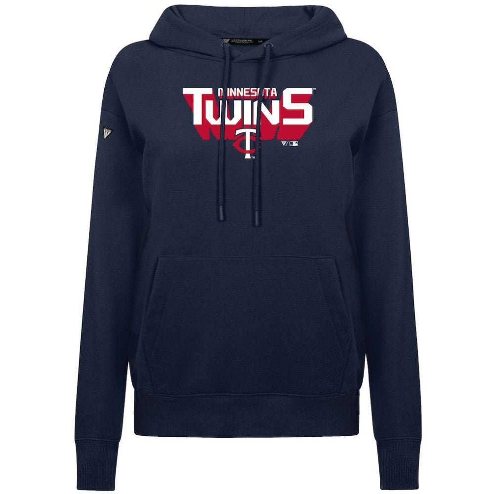 MLB Minnesota Twins Levelwear Women's Adorn Retro 3D Pullover Hoodie