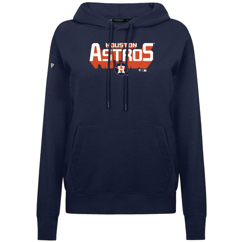 MLB Houston Astros Levelwear Women's Adorn Retro 3D Pullover Hoodie