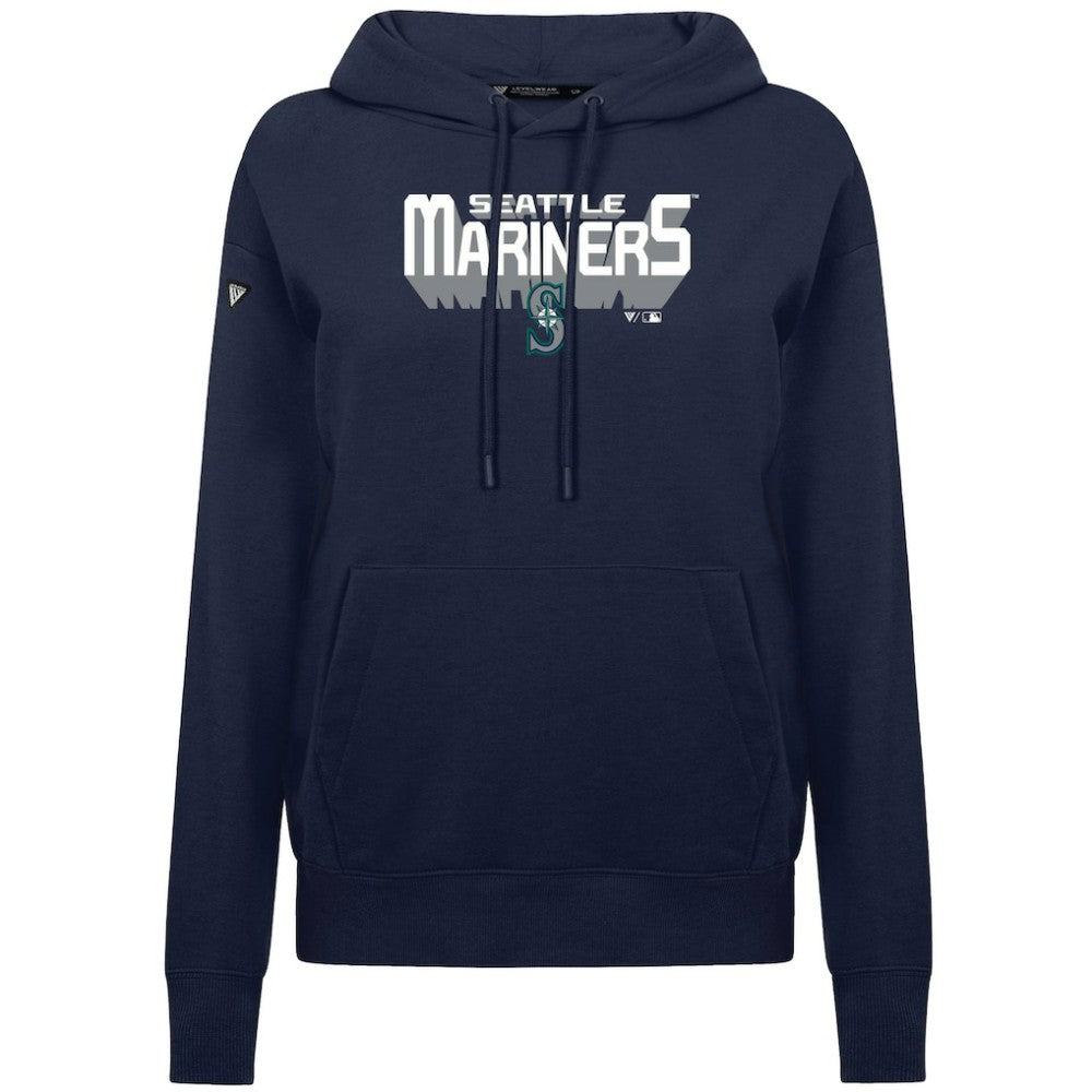 MLB Seattle Mariners Levelwear Women's Adorn Retro 3D Pullover Hoodie