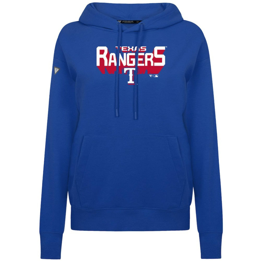 MLB Texas Rangers Levelwear Women's Adorn Retro 3D Pullover Hoodie